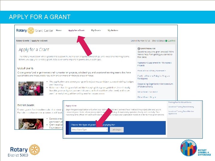APPLY FOR A GRANT 