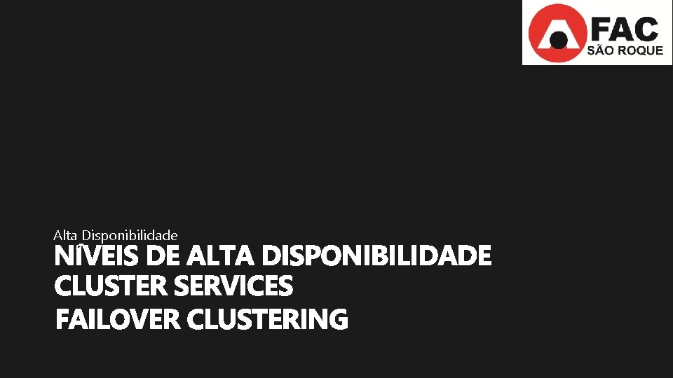 Alta Disponibilidade 