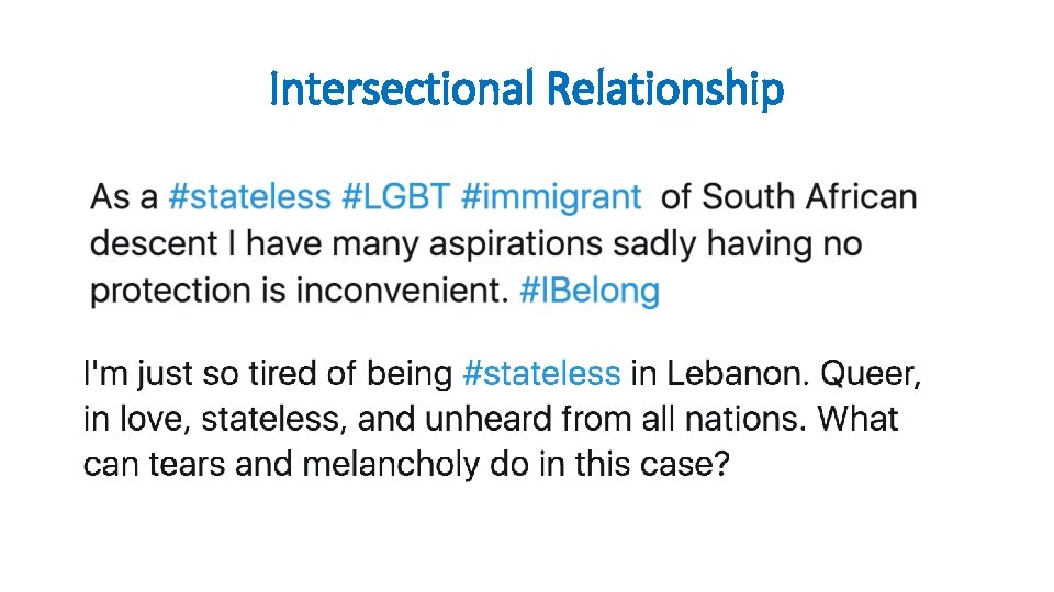 Intersectional Relationship 