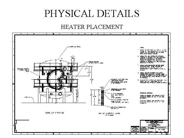 PHYSICAL DETAILS HEATER PLACEMENT 