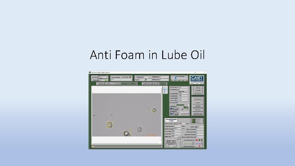 Anti Foam in Lube Oil Silcon Droplets 