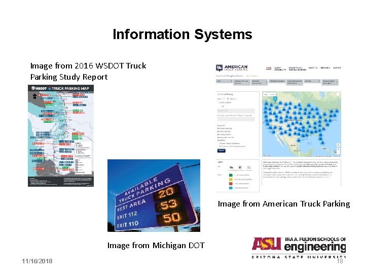 Information Systems Image from 2016 WSDOT Truck Parking Study Report Image from American Truck