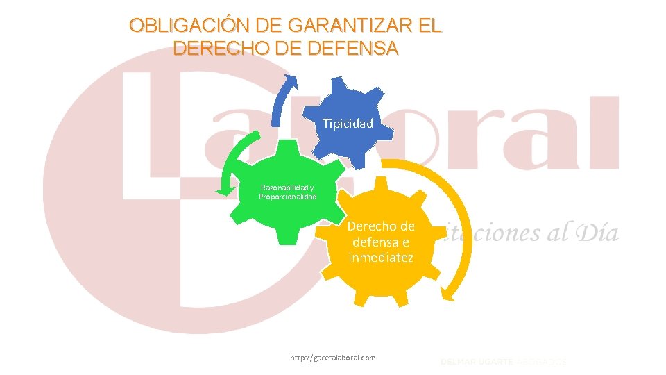 OBLIGACIÓN DE GARANTIZAR EL DERECHO DE DEFENSA Tipicidad Razonabilidad y Proporcionalidad Derecho de defensa