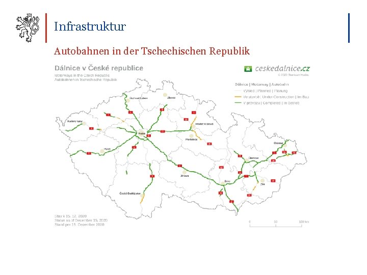 Infrastruktur Autobahnen in der Tschechischen Republik 