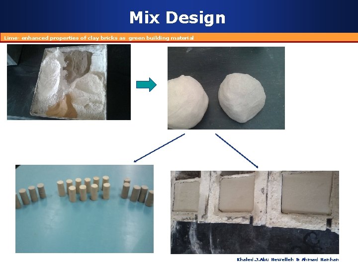 Mix Design Lime- enhanced properties of clay bricks as green building material Khaled. J.