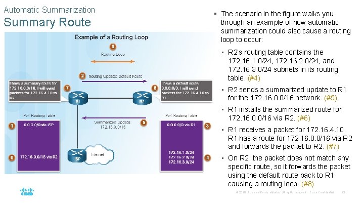 Automatic Summarization Summary Route § The scenario in the figure walks you through an