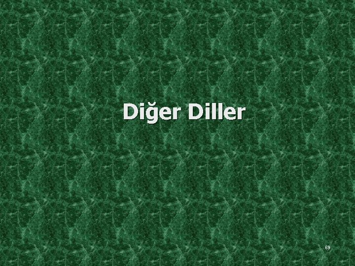 Diğer Diller 69 