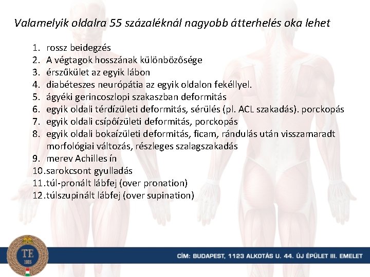 Valamelyik oldalra 55 százaléknál nagyobb átterhelés oka lehet 1. 2. 3. 4. 5. 6.