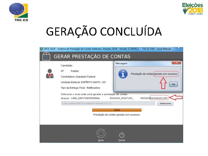 GERAÇÃO CONCLUÍDA 