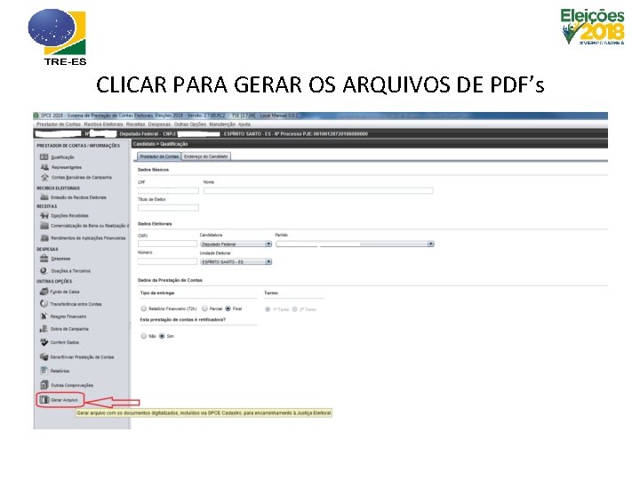 CLICAR PARA GERAR OS ARQUIVOS DE PDF’s 