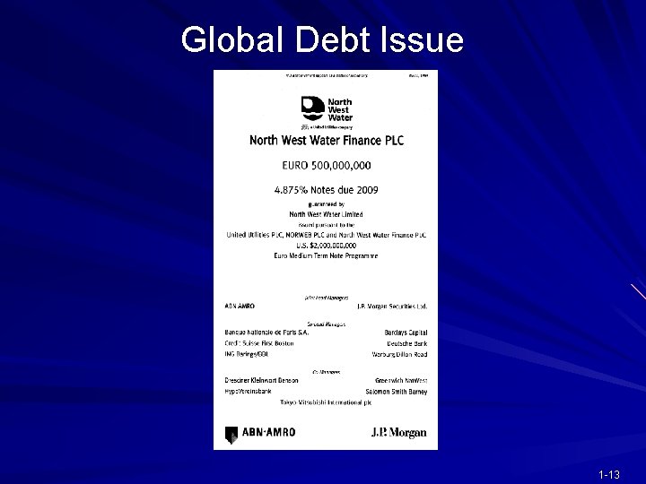 Global Debt Issue 1 -13 