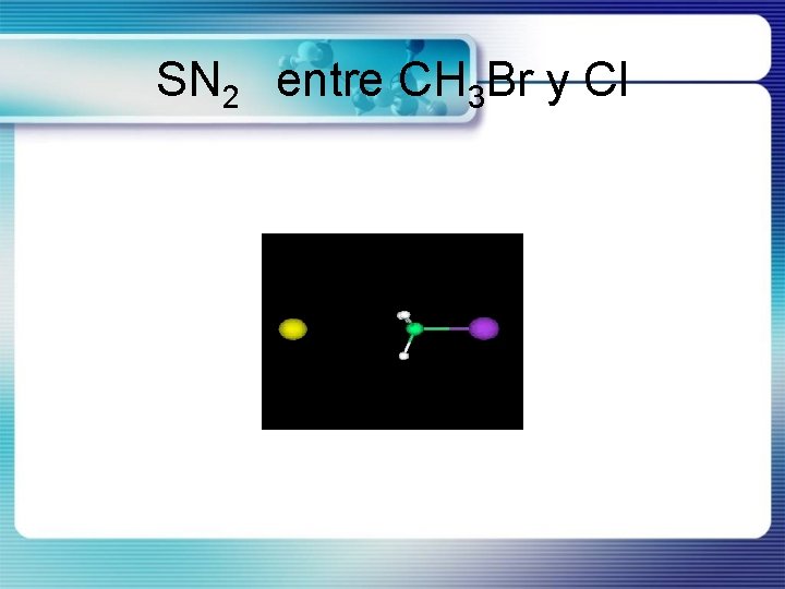SN 2 entre CH 3 Br y Cl 