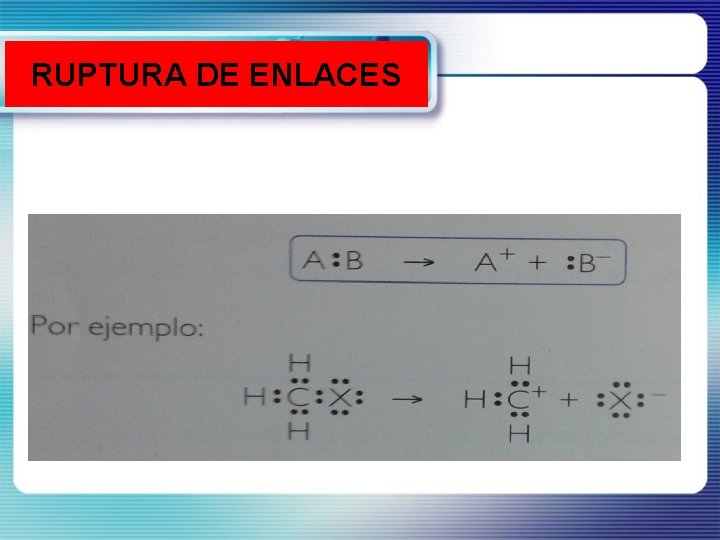 RUPTURA DE ENLACES 