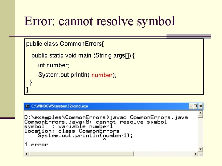  Design Development Lecture 5 Common Errors Common