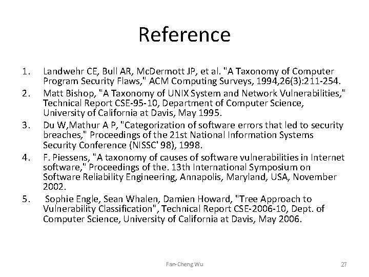 Reference 1. 2. 3. 4. 5. Landwehr CE, Bull AR, Mc. Dermott JP, et Reference 1. 2. 3. 4. 5. Landwehr CE, Bull AR, Mc. Dermott JP, et