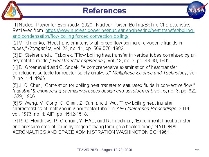 References [1] Nuclear Power for Everybody. 2020. Nuclear Power: Boiling-Boiling Characteristics. Retrieved from https: