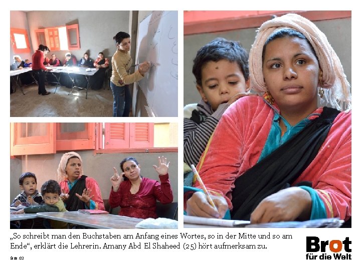 „So schreibt man den Buchstaben am Anfang eines Wortes, so in der Mitte und