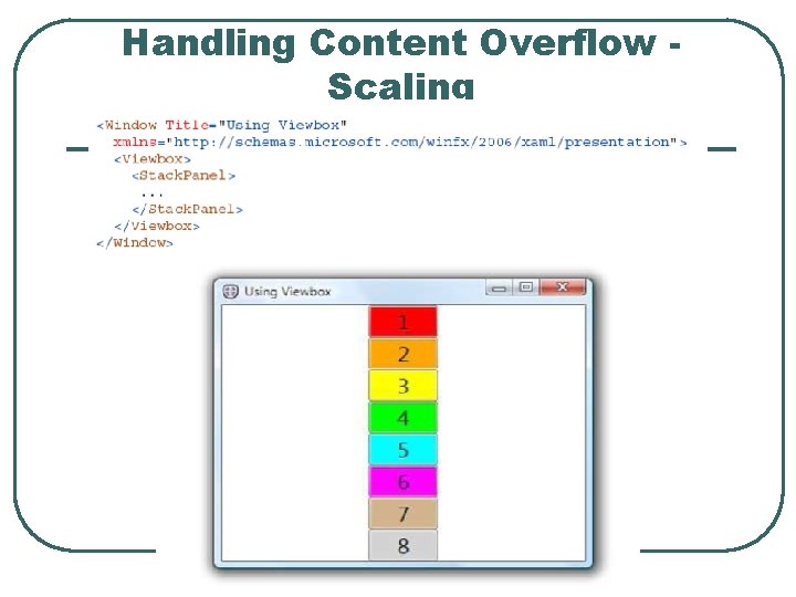 Handling Content Overflow Scaling 