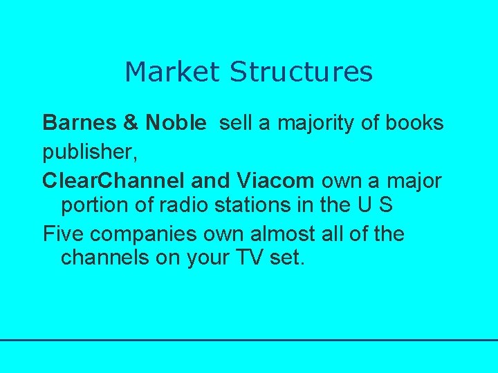 http: //www. bized. co. uk Market Structures Barnes & Noble sell a majority of