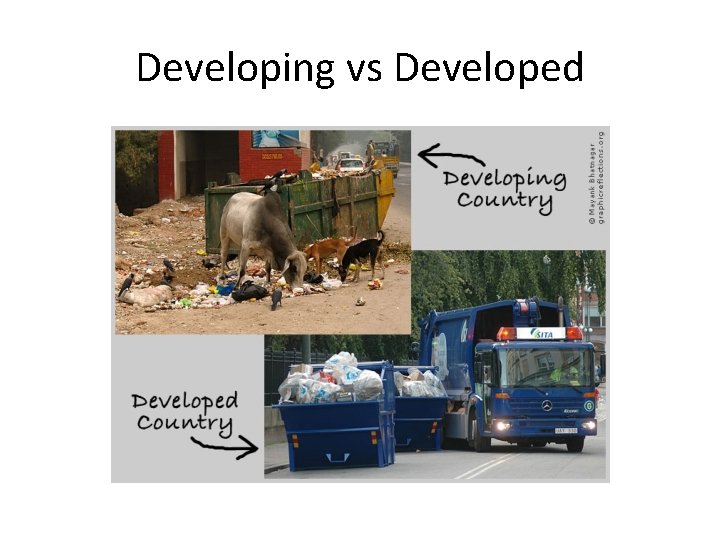 Developing vs Developed 