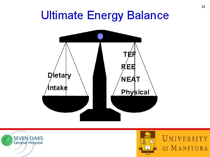 24 Ultimate Energy Balance TEF REE Dietary Intake NEAT Physical activity 