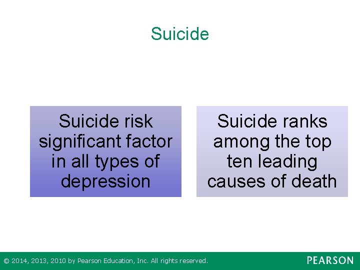 Suicide risk significant factor in all types of depression Suicide ranks among the top