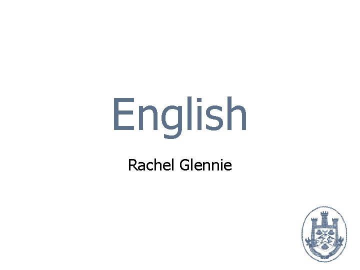 English Rachel Glennie 