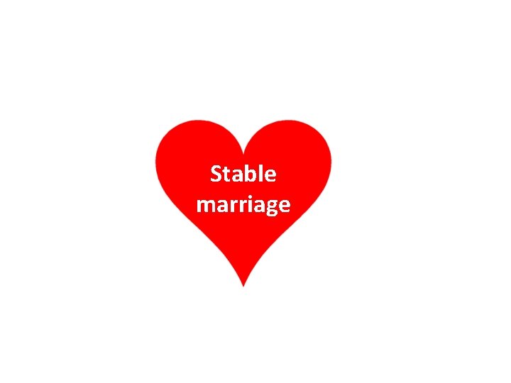 Stable marriage 