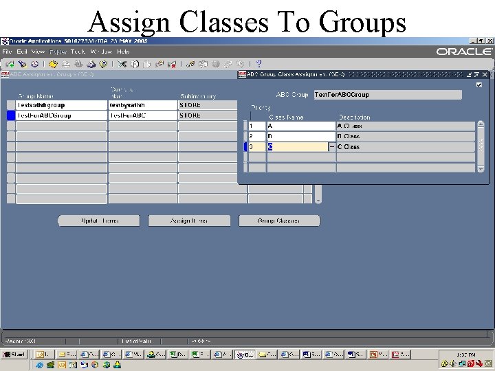 Assign Classes To Groups 