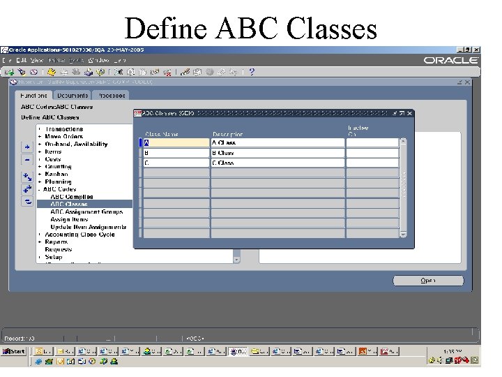 Define ABC Classes 