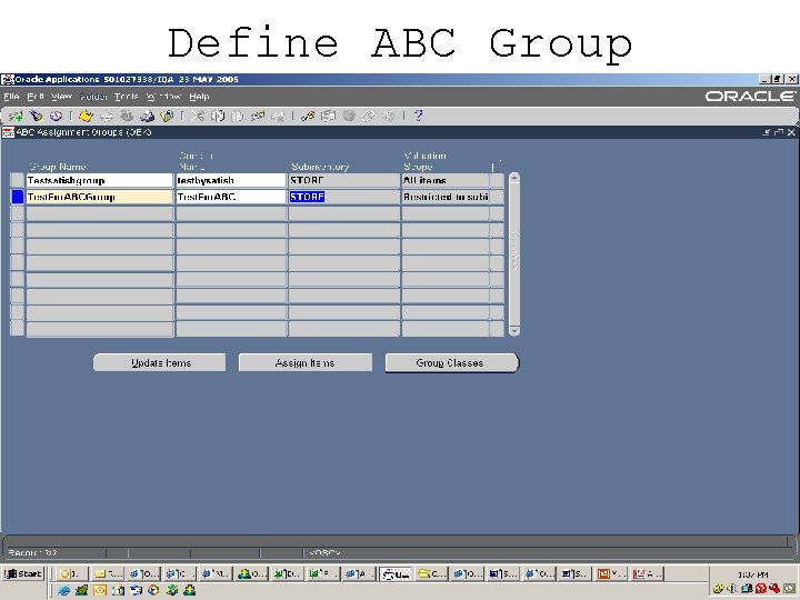 Define ABC Group 