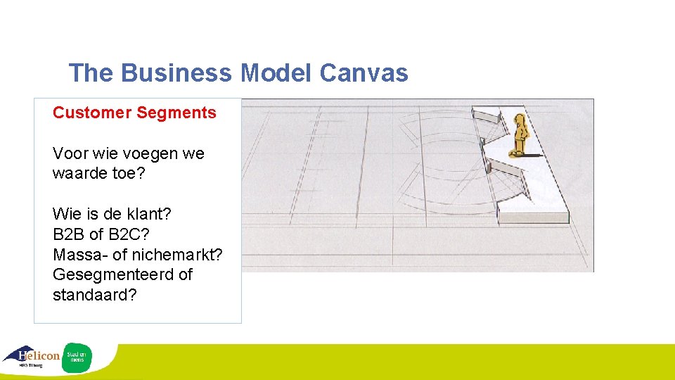 The Business Model Canvas Customer Segments Voor wie voegen we waarde toe? Wie is