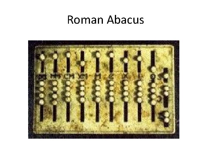 Roman Abacus 