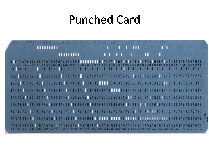 Punched Card 