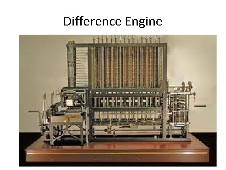 Difference Engine 