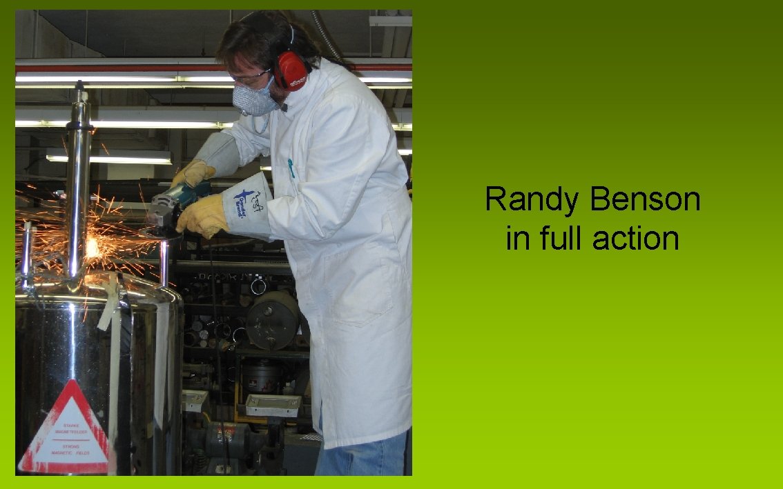 Randy Benson in full action 