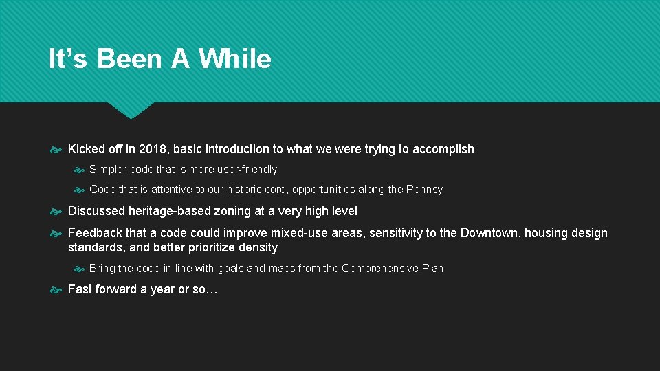 It’s Been A While Kicked off in 2018, basic introduction to what we were