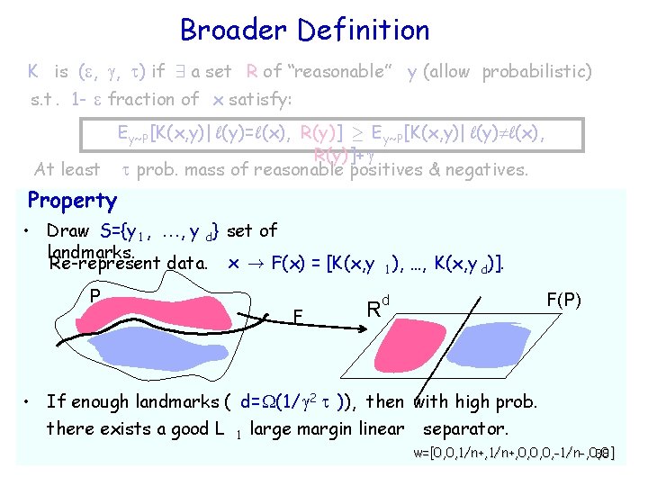 Broader Definition K is ( , , ) if 9 a set R of