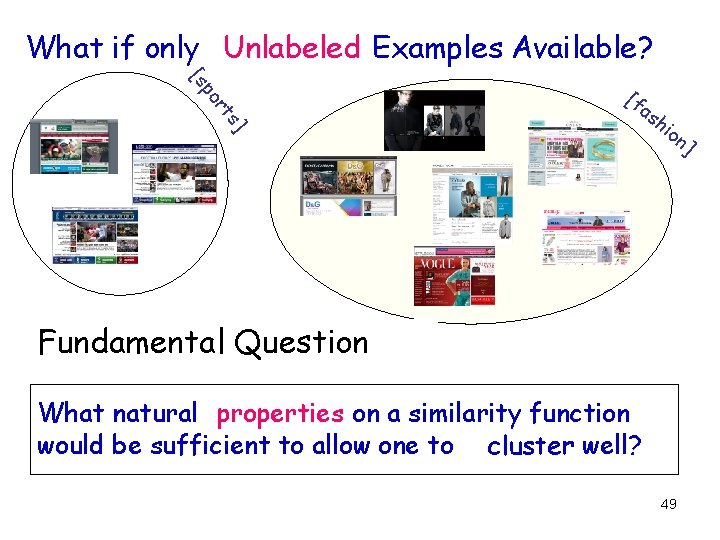 What if only Unlabeled Examples Available? s] rt po [s [f as hi o