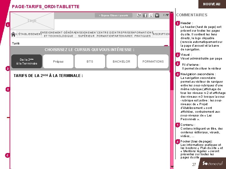 NOUVEAU PAGE-TARIFS_ORDI-TABLETTE > Espace Elèves / parents Fr Logo 1 COMMENTAIRES 1 Header :