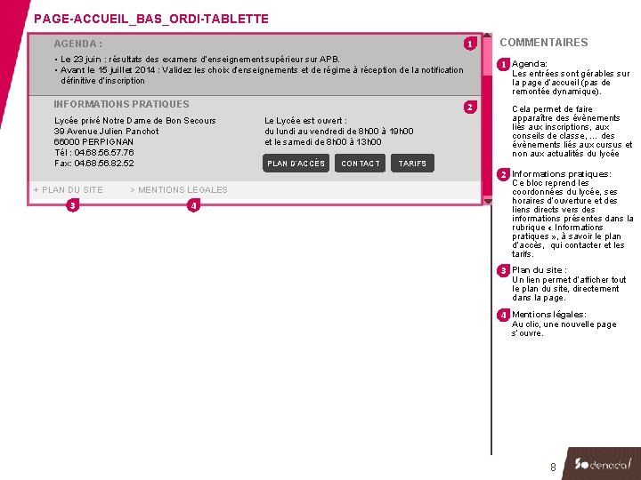 PAGE-ACCUEIL_BAS_ORDI-TABLETTE 1 AGENDA : • Le 23 juin : résultats des examens d’enseignement supérieur