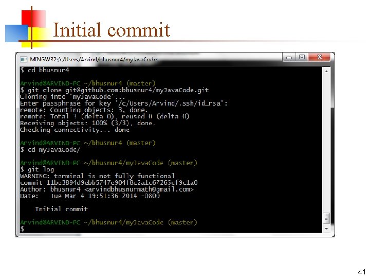 Initial commit 41 