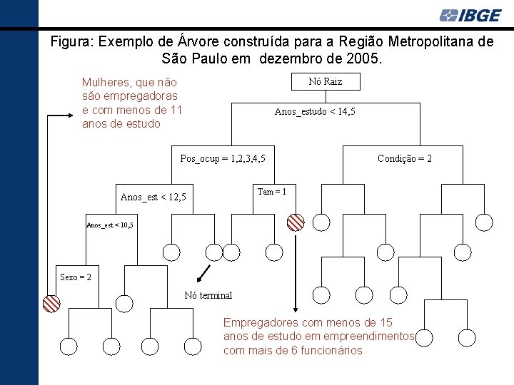 Figura: Exemplo de Árvore construída para a Região Metropolitana de São Paulo em dezembro