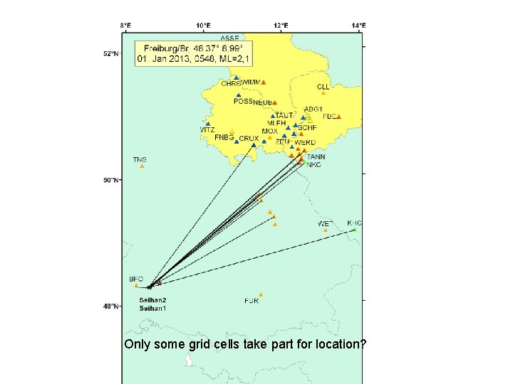 Only some grid cells take part for location? 