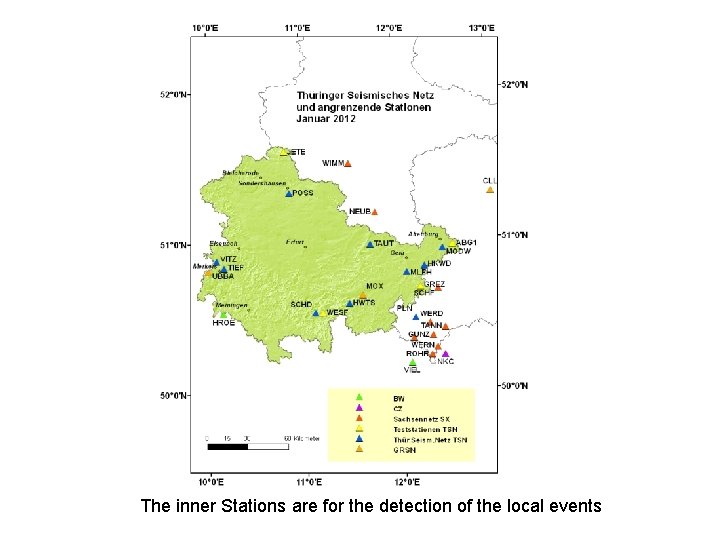The inner Stations are for the detection of the local events 