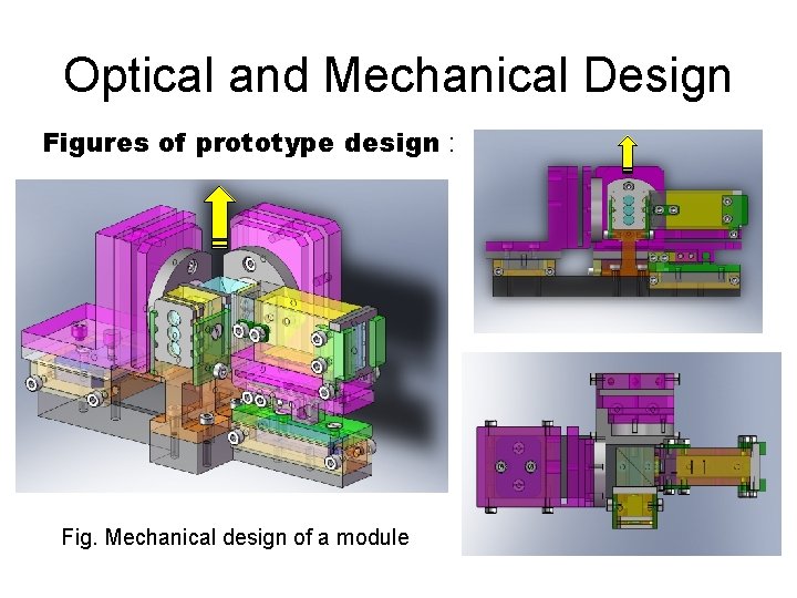 Optical and Mechanical Design Figures of prototype design : Fig. Mechanical design of a