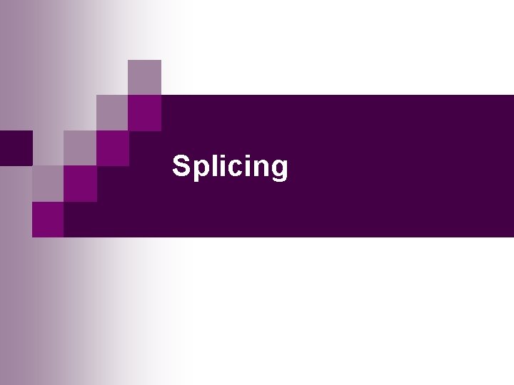 Splicing 