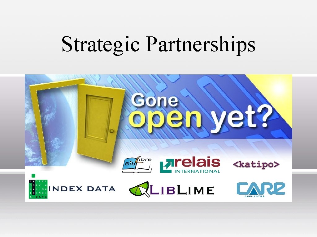 Strategic Partnerships 