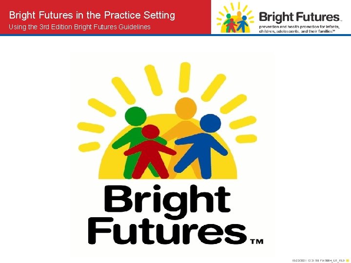 Bright Futures in the Practice Setting Using the 3 rd Edition Bright Futures Guidelines