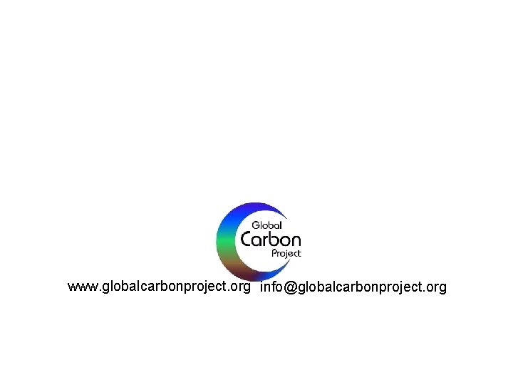www. globalcarbonproject. org info@globalcarbonproject. org 